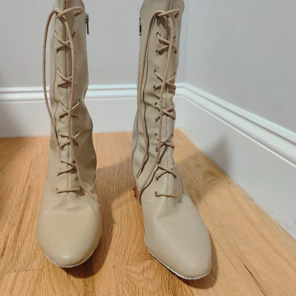 Jazz Boots For Woman Moon Boot Faux Fur Lace-Up Boots In Pink UK